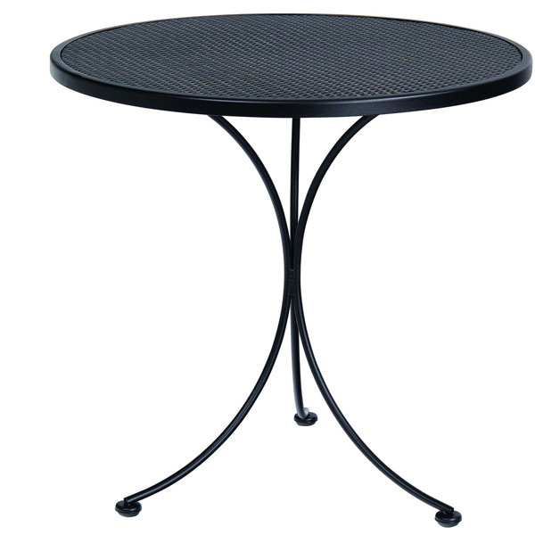 Wrought Iron Mesh 30 Round Bistro Table by Woodard - Image 2